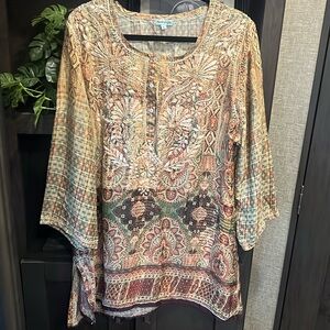 Beautiful bohemian silky blouse